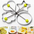 thumbnail image 4 of 6 uds anillos de huevo para freír huevos molde de huevo frito de acero inoxidable antiadherente cocina tortitas molde anillos cocina para mcmuffins de huevo Adepaton Utensilios de Cocina, 4 of 7