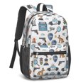 thumbnail image 2 of Police and German Shepherd 17" Waterproof Oxford School Backpacks for Teens, S-Shape Padded Straps, for School, Travel, Hiking, Camping, 2 of 5