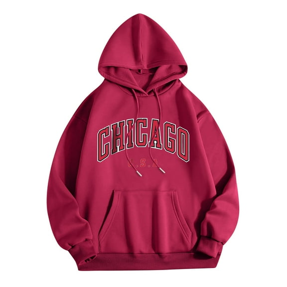 Women's Graphic Print Pullover Hoodie Casual Streetwear Fashion Soft Sweater Comfortable Athletic Hooded Sweatshirt