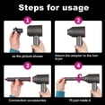 thumbnail image 3 of Hair Dryer To Curling Iron Adapter, Nylon High Temperature  Hair Dryer Converting Attachment  For HD04 HD07 HD08, 3 of 8