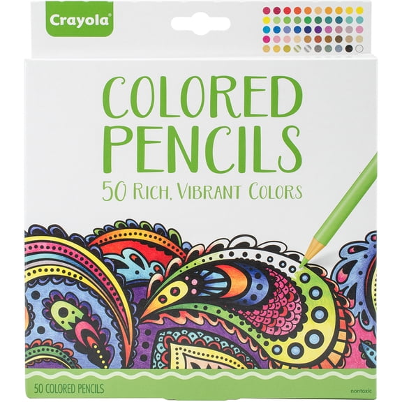 Crayola Adult Colored Pencils, 50 Count