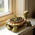 thumbnail image 7 of YYDENG Coastal Resin Turtle Planter Figurine with Whimsical Greenery Design for Desk Shelf Display - A Unique and Playful Home Decor Accent, 7 of 7