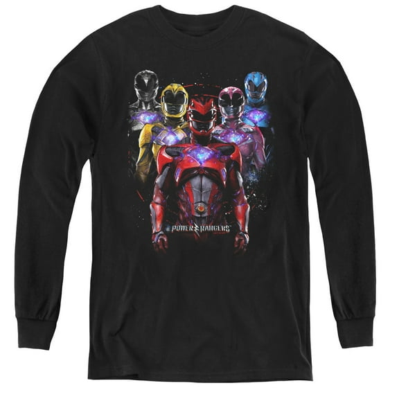 Power Rangers - Team Of Rangers - Youth Long Sleeve Shirt - X-Large
