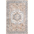 thumbnail image 1 of Unique Loom Oxford Medallion Border Rug 5' x 8' Rectangle Beige/Ivory, 1 of 1