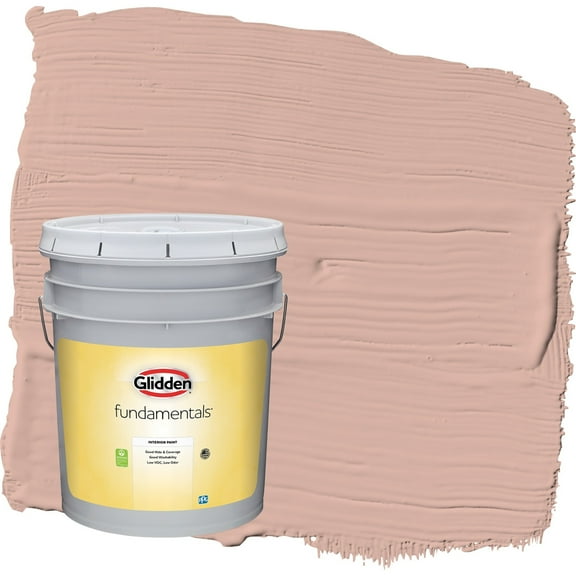 Glidden Fundamentals Sandpaper / Orange Flat Interior Paint, 5 Gallon