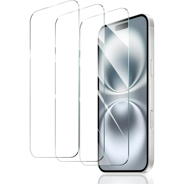 3 Pack for iPhone 17 Pro Screen Protector, 9H Ultra-clear Tempered Glass, Easy Installation, Bubble Free