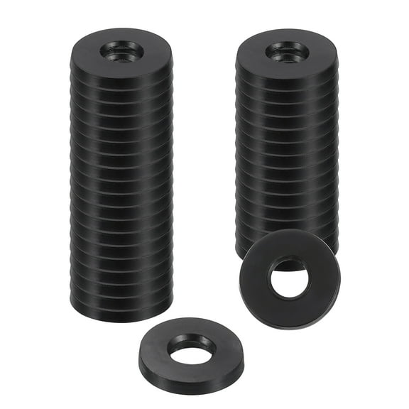 Uxcell 36Pcs Rubber Washers, 1/2 OD x 1/4 ID x 0.06" Thickness Flat Washers