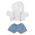 thumbnail image 1 of 1 set linda muñeca para muñecas con capucha y jeans vestidos animales de lujoso muñecas de muñecas con capucha de muñeca encantadora y pantalones para 20 cm mini peluches juguetes, 1 of 7