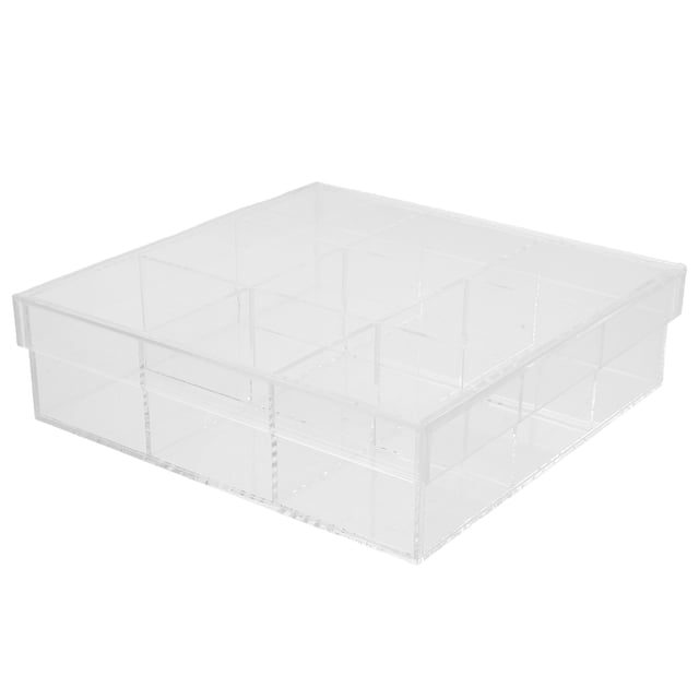 FENGGUIQU Caja Transparente Con Para Almacenamiento A De Polvo Hojas Y Accesorios De