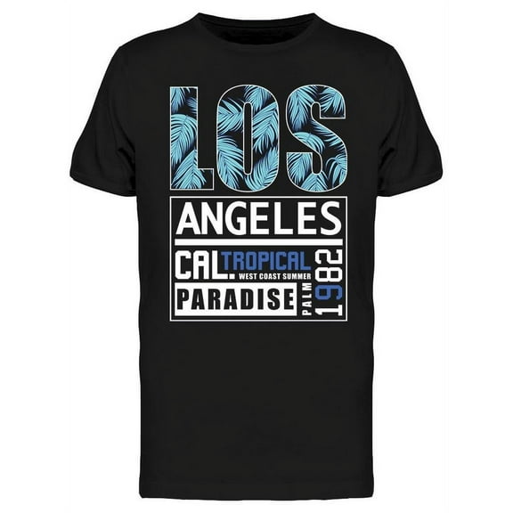 Los Angeles Tropical Paradise T-Shirt Men -Image by Shutterstock, Male 3X-Large