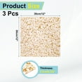 thumbnail image 2 of Uxcell 3Pcs Gold Glitter Acrylic Sheets 1/8" Thickness 8"x8" Transparent Sparkly PMMA Plastic Sheets for Laser Cutting, 2 of 6
