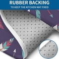 thumbnail image 4 of Feather and Arrow Pattern Bathroom Rugs Sets 3 Piece,Toilet Cover Set,Absorbent Non Slip Bathroom Mats Sets with U-Shaped Contour Rug Toilet Rug Set, 4 of 5