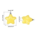 thumbnail image 2 of Uxcell Star Bead Pendants with Charm Loop for Craft, 10Pcs Yellow, 2 of 6