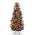 thumbnail image 5 of National Tree Company 7.5 ft. Pre-Lit Artificial Natural Fraser Fir Slim Christmas Tree, Green, 600 Multicolor Lights, Includes Stand, 5 of 6