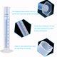 thumbnail image 4 of Juego de 10 cilindros graduados de plástico transparente, 50 ml, botella de tubo de medición científica con boquilla de 2 caras para hacer y verter proyectos XianweiShao 1327537060994, 4 of 4