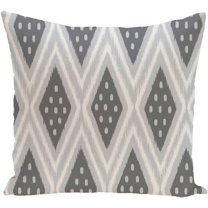 Simply Daisy 16" x 16" ikat diamond dot Geometric Print Outdoor Pillow