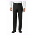 thumbnail image 2 of Haggar Men's Big-Tall Premium No Iron Classic-Fit Expandable-Waist Plain-Front Pant (Black, 34x32), 2 of 2
