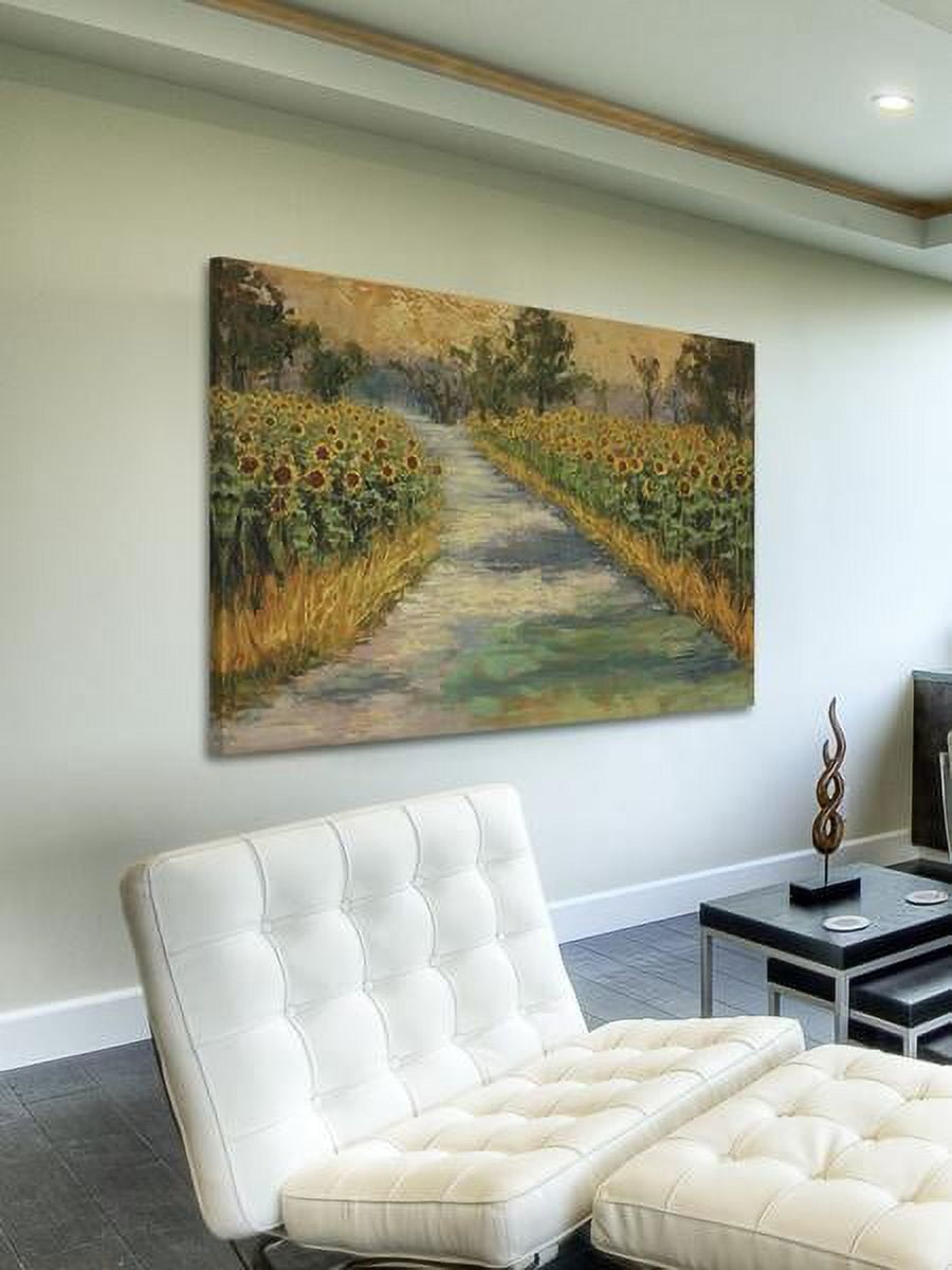 "Sunflower Views" Painting Print on Wrapped Canvas