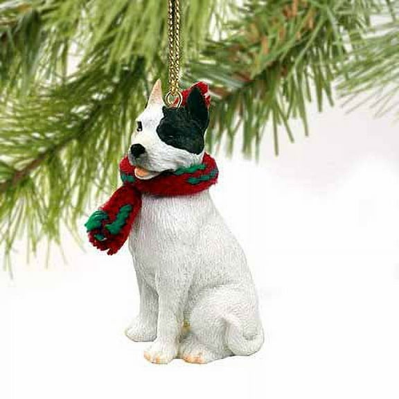Conversation Concepts Pit Bull Terrier Tiny Mini One Christmas Ornament White