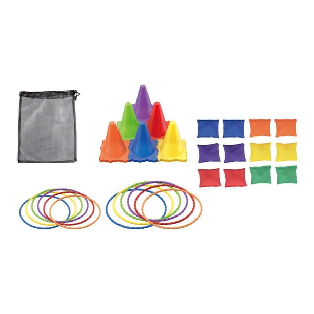 Juego de Lanzamiento de Conos, Anillos para Lanzar, para Entrenamiento Deportivo, Agilidad, Fiestas de Cumpleaños, Jardín