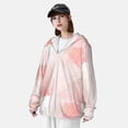 thumbnail image 5 of Goofa Pink Marble Printed Women's UPF 50+ Sun Protection Hoodie Jacket Lightweight Long Sleeve Sun Shirt for Women with Pocket Hiking Outdoor-Medium, 5 of 9