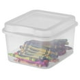 Sterilite 11.22 Gallon Flip Top Plastic Storage Boxes, Clear, 2 Count