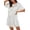 White, variant on Ekouaer Silk Satin Sleep Shirts for Women Nightshirt Tshirt Night Gowns Short Sleeve Sleepwear Round Neck Shirt Dress With Chest Pocket
