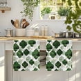thumbnail image 4 of Dark Green Geometric Moroccan Kitchen Towels Set of 4, Abstract Art Ombre Modern Absorbent Dish Towels for Kitchen, Microfiber Hand Towel, Quick Drying Tea Towel for Cleaning Decorative Dishcloths, 4 of 7