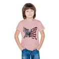 thumbnail image 6 of Toddler Casual Patriotic Tshirts Cotton Tee Shirts 4th of July USA Flag Graphic Tees Summer Cute T-Shirts Pink， 7 Years, 6 of 7