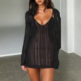 thumbnail image 1 of Vestido Conjuntos de vestido de encaje para mujer Conjuntos de vestido de tirantes sexy Vestido de color sólido con estilo fino y suave Cgtredaw Negro S para Mujer, 1 of 1