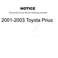 thumbnail image 2 of Transit Auto Front Coated Disc Brake Rotors and Ceramic Pads Kit for Car 2001-2003 Toyota Prius KGA-100835, 2 of 11