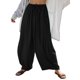 thumbnail image 2 of Pantalones Palazzo Harem Informales Holgados con Cordón para Mujer, para Verano, Playa, Viajes, Vacaciones, con Bolsillos. Negro L, 2 of 6