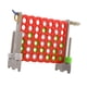 thumbnail image 4 of Juego de cuatro en fila, juego de estrategia clásico, juego de viaje, lanzamiento de anillos, juego de mesa familiar, juego de conexión para Picnic, gris y rojo, 4 of 8