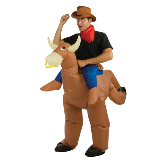 Mens Inflatable Bull Rider Costume