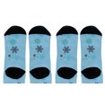 thumbnail image 3 of ThisWear Christmas Apparel Winter Wonderland Snowflake Print Winter Holiday Socks 2-Pairs Novelty Crew Socks, 3 of 5