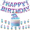 thumbnail image 3 of Kit de globos para fiesta de cumpleaños de sirenas, 39 unidades, látex y lámina, 3 of 4