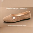 thumbnail image 4 of CHICVOMEY Flats for Women Comfortable Dressy Round Toe with Anti-Slip Sole Convenient Slip on Shoes for Casual Formal Workplace, 4 of 8