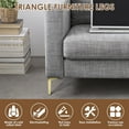 thumbnail image 2 of AEVXKHI 4PCS 6 Inch Metal Furniture Leg, Cold Rolled Steel Triangle Sofa Feet Rustproof Couch Chair Feet, Modern Cabinet Chair Leg with Screws for Furniture Sofa Couch Table, 2 of 10