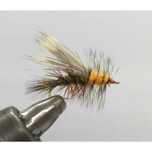 One Dozen (12) - Stimulator - Olive - Dry Fly