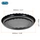 thumbnail image 2 of Planta Maceta Platillo 14" Pl?stico Ondulado Redondo Flor Goteo Bandeja para Interior Exterior, Negro Paquetes de 4 Unique Bargains platillos para plantas, 2 of 5