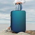 thumbnail image 7 of Rateoe Blue and Teal Gradient Printed Luggage Cover, Suitcase Protector Fits 18-32 Inch Luggage-Medium, 7 of 7