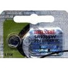 One (1) X Maxell 394 SR936SW SB-A4 Silver Oxide Watch Battery 1.55v Blister Packed