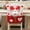 C, variant on Mouliraty Christmas Decorations New Fabric Three-dimensional Doll Chair Cover Santa Claus Table And Chair Cover Stool Cover Chair Back Cover