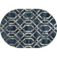 thumbnail image 4 of Art Carpet 841864108330 5 x 8 ft. Bastille Collection Fretwork Border Woven Area Rug, Blue, 4 of 7