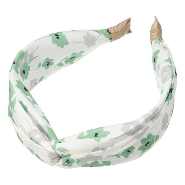 Diademas florales Unique Bargains antideslizantes accesorios para el cabello 1.93 pulgadas de ancho verdes para mujer