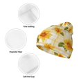 thumbnail image 3 of Kdxio Light Yellow Plaid Sunflower Winter Beanie for Men Women Beanie Knit Hat Cuffed Cap Beanie Knit Chunky Snow Cap, 3 of 6