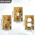 thumbnail image 4 of Switch Panel Switch Decoration 2.76x4.53x0.28 Inches Toggle Switch Switch Plate Wall Plates Living Room Kitchen Bedroom Study Switches Big Yellow Bee, 4 of 8