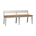 thumbnail image 3 of Farmhouse Reimagined White Bench (RTA), 3 of 8