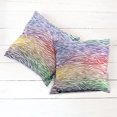 thumbnail image 2 of Ambesonne Geometric Throw Pillow Cover 2 Pack, Abstract Zebra Skin, 16", Purple Red Yellow, 2 of 6