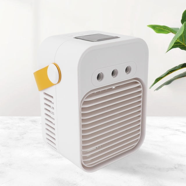 Ventilador Evaporativo Personal Del Refrigerador De Aire, Aire Acondicionado Pequeño De Poco Ruido De 3 Velocidades Con Luz RGB Para El Hogar